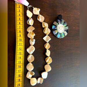 Beautiful Ladies necklaces coated shell and pendant only